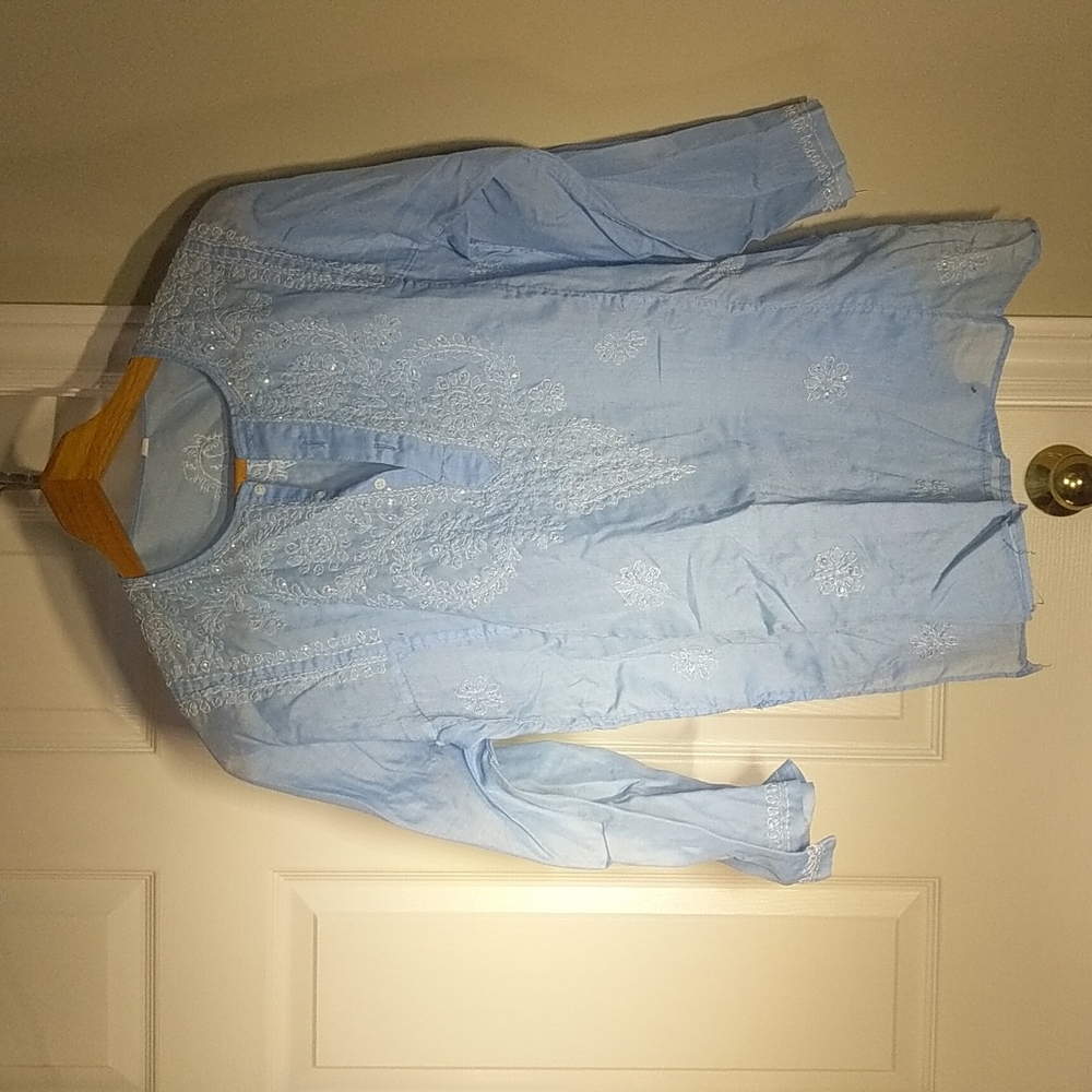Blue light shirt